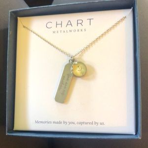 Chart metalworks “You are my anchor” necklace